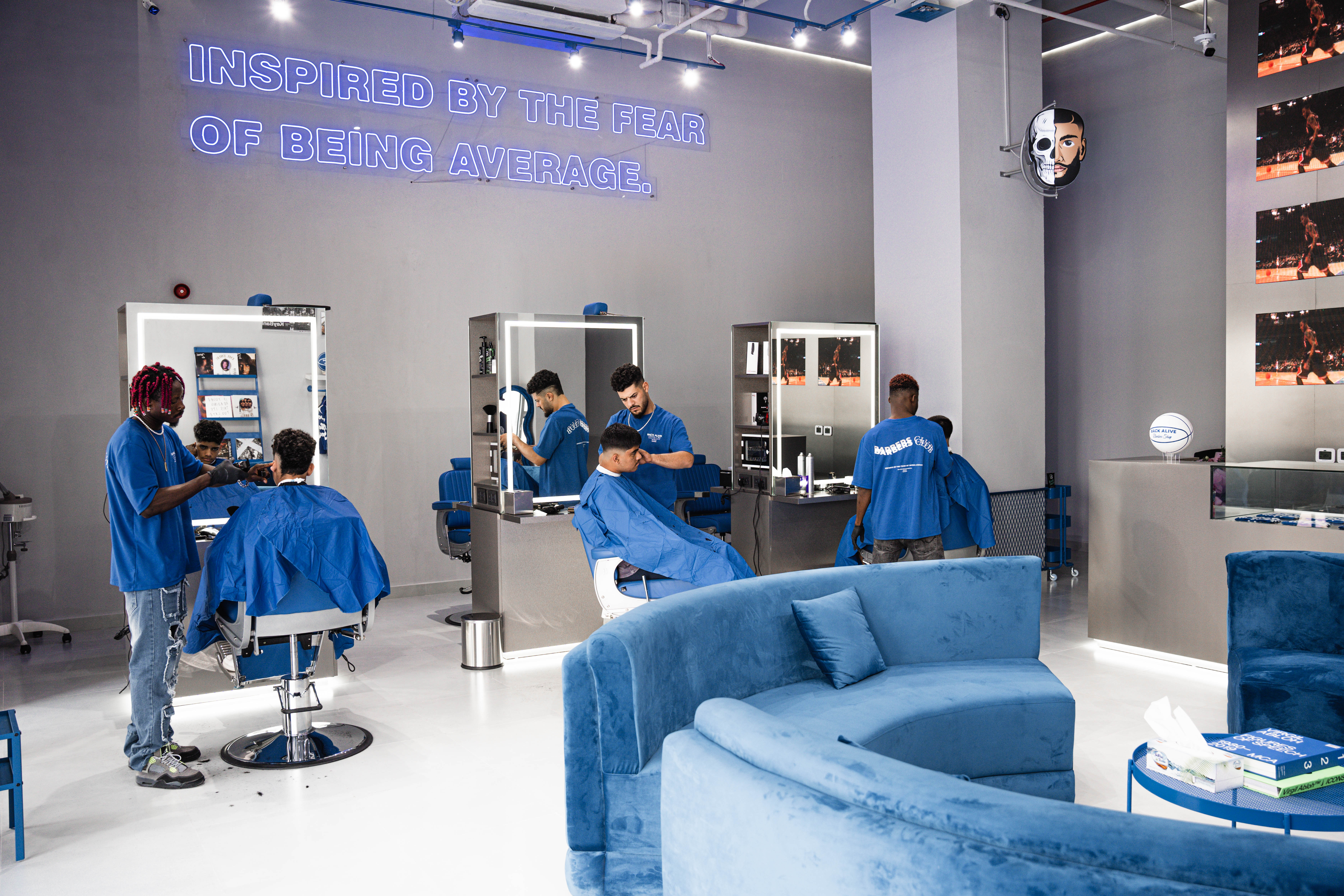 Back Alive barbers at work